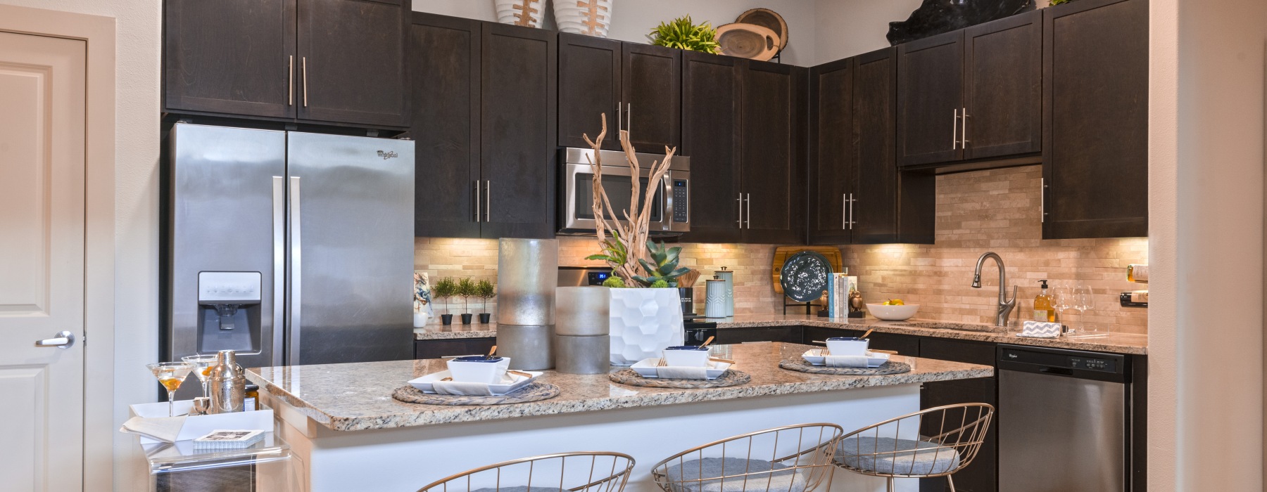 Well-lit kitchen with ample counter space